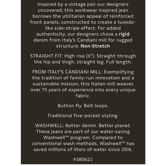 The Ranger Straight Jean by Banana Republic Size 26, NWOT, Medium Wash - Picture 6 of 14